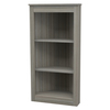 Inval Corner Bookshelf Wall Unit 47.24 in. H 3-shelf in Smoke Oak BE-12704